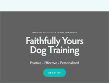 Tablet Screenshot of fydogtraining.com